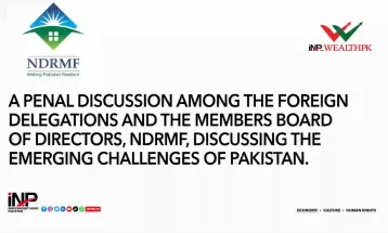 A Penal Discussion among the foreign delegations and the members Board of Directors, NDRMF, discussing the emerging challenges of Pakistan.